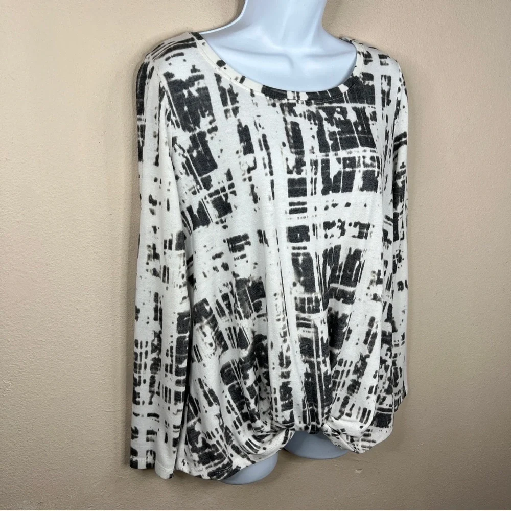 Medium Rose And Olive Beige Grey Tie Dye Pullover Casual Boho